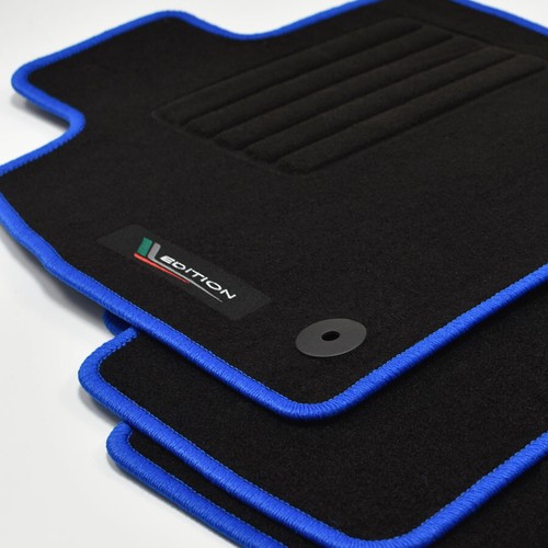Velour floor mats - edition, blue
