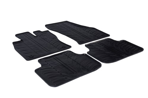 Designer rubber floor mats