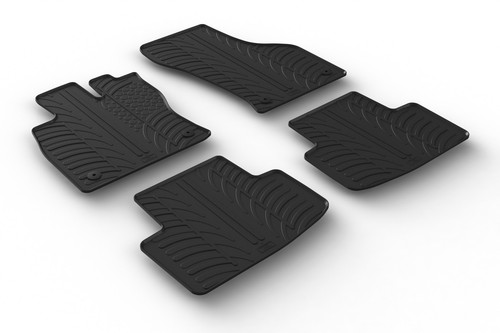 Designer rubber floor mats