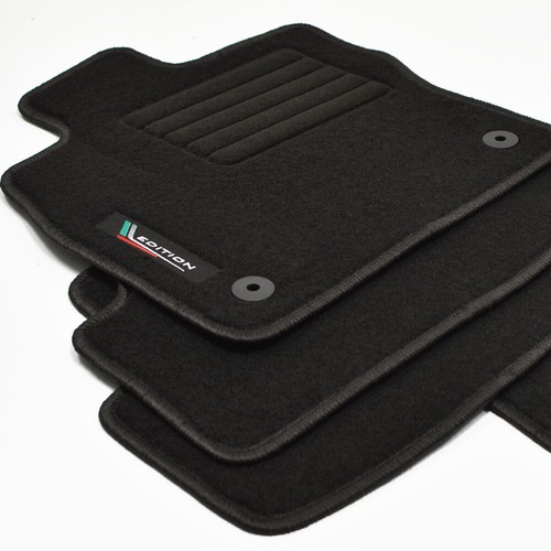 Velour logo floor mats - velour,